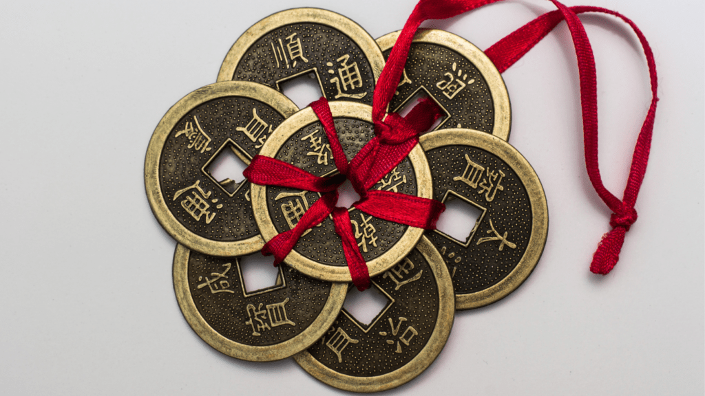 Chinese lucky coins