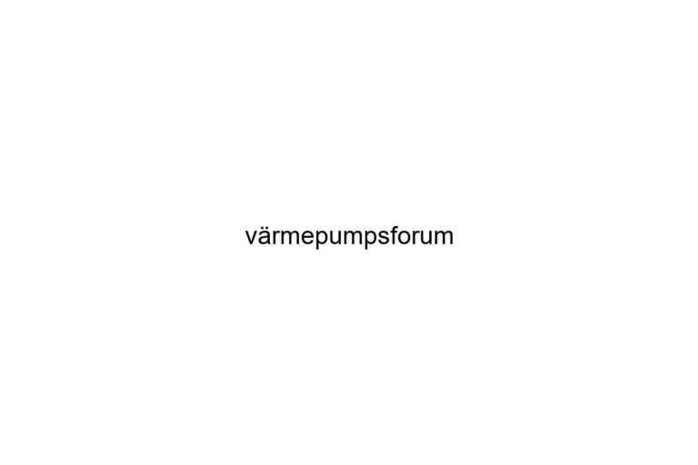 vrmepumpsforum