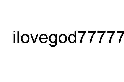 ilovegod7777777
