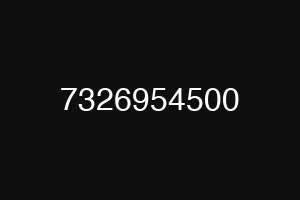 7326954500