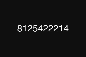 8125422214