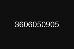 3606050905